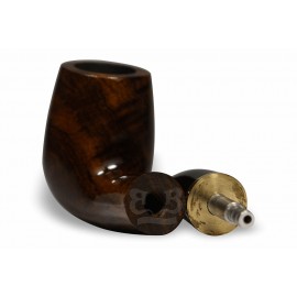 Cachimbo Bertoldi Elite Dourado – Chifre Natural (Filtro Permanente)